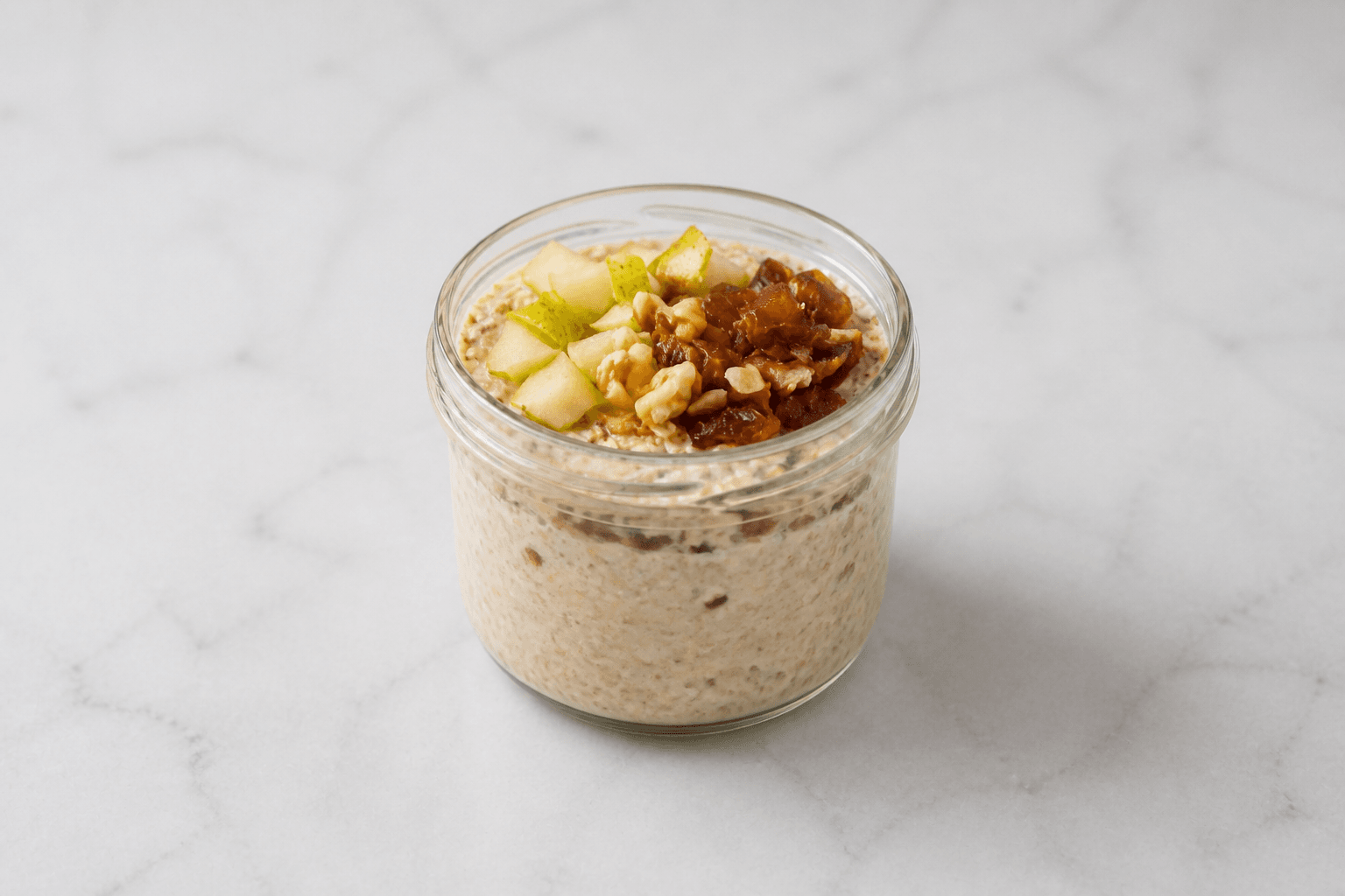 Pear, Walnut and Date Bircher Muesli 