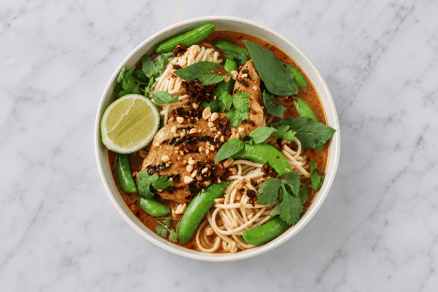 Red Curry Chicken Noodle Soup 