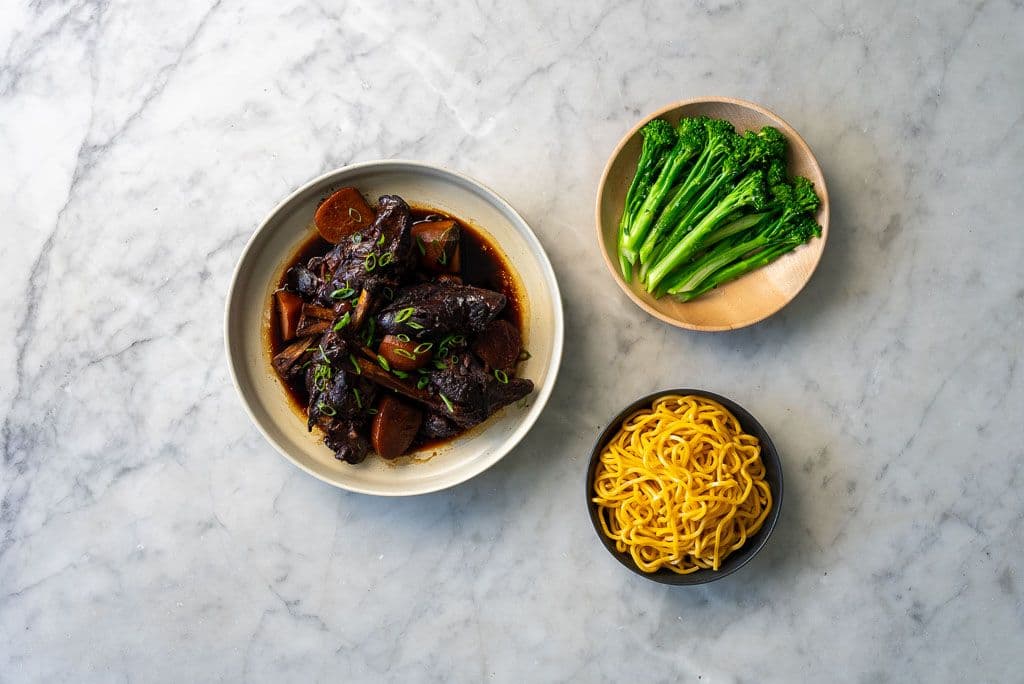 Chinese-Style Lamb Shanks with Turnips and Chestnuts recipe preview