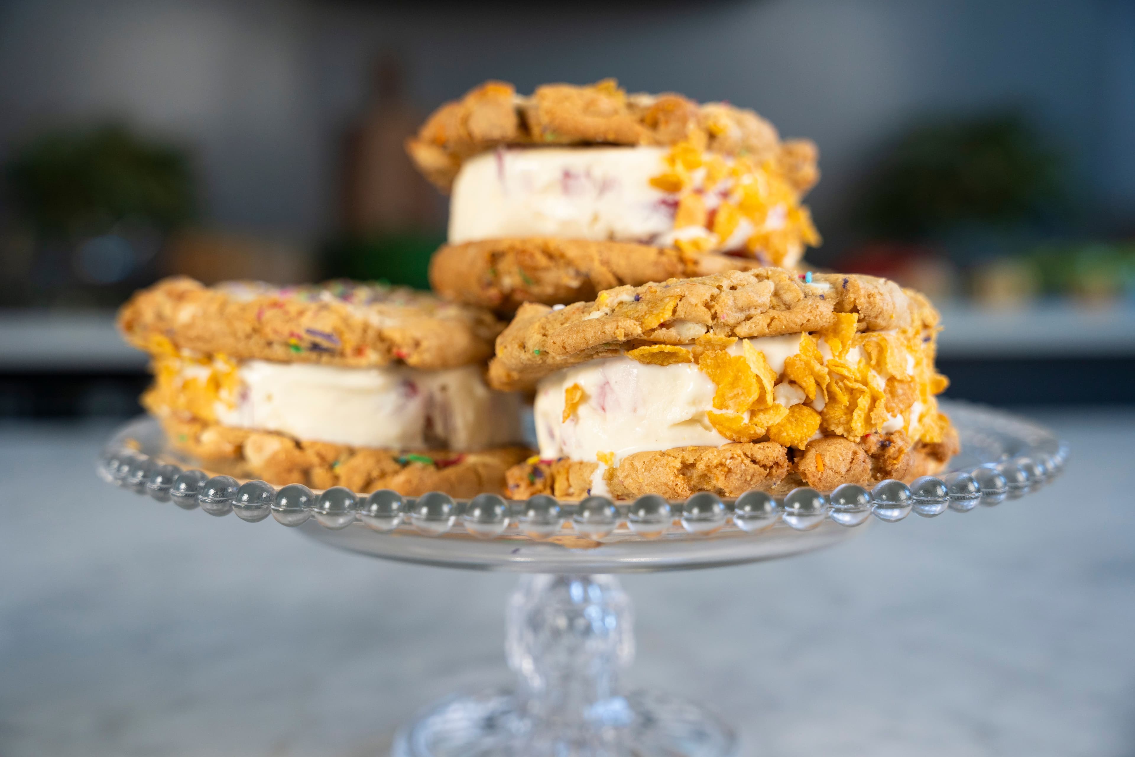 Strawberry and Cornflake Ice Cream Sandwich recipe preview