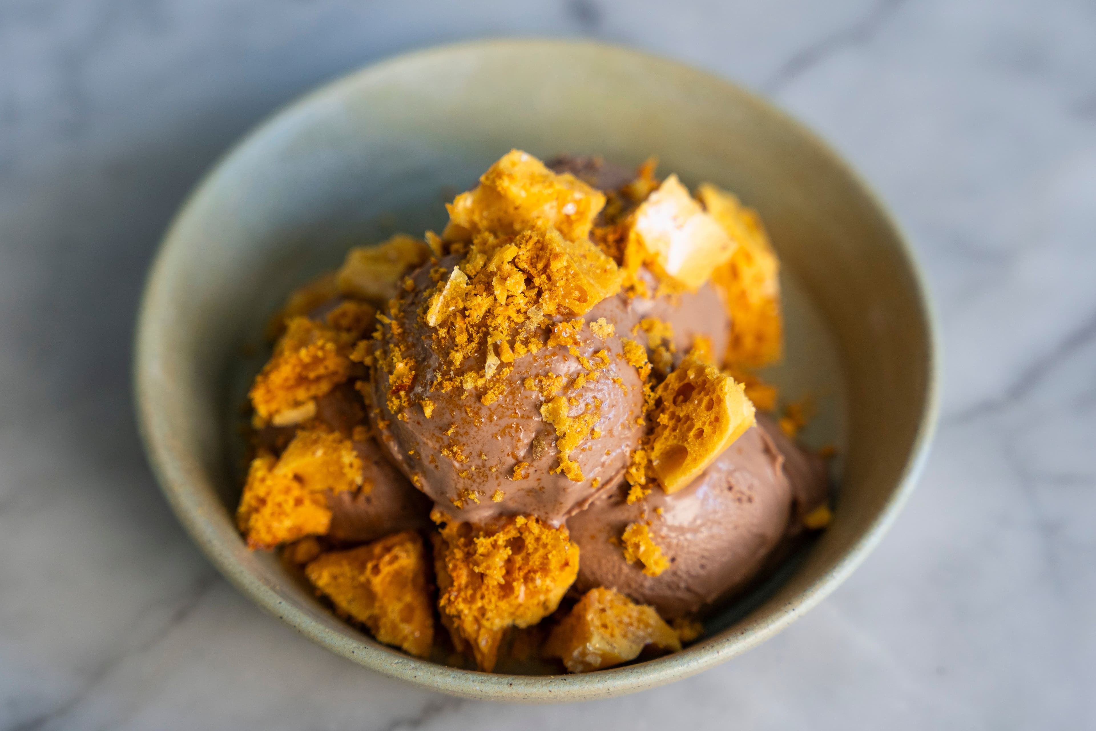 Easy Chocolate Ice Cream with Honeycomb recipe preview
