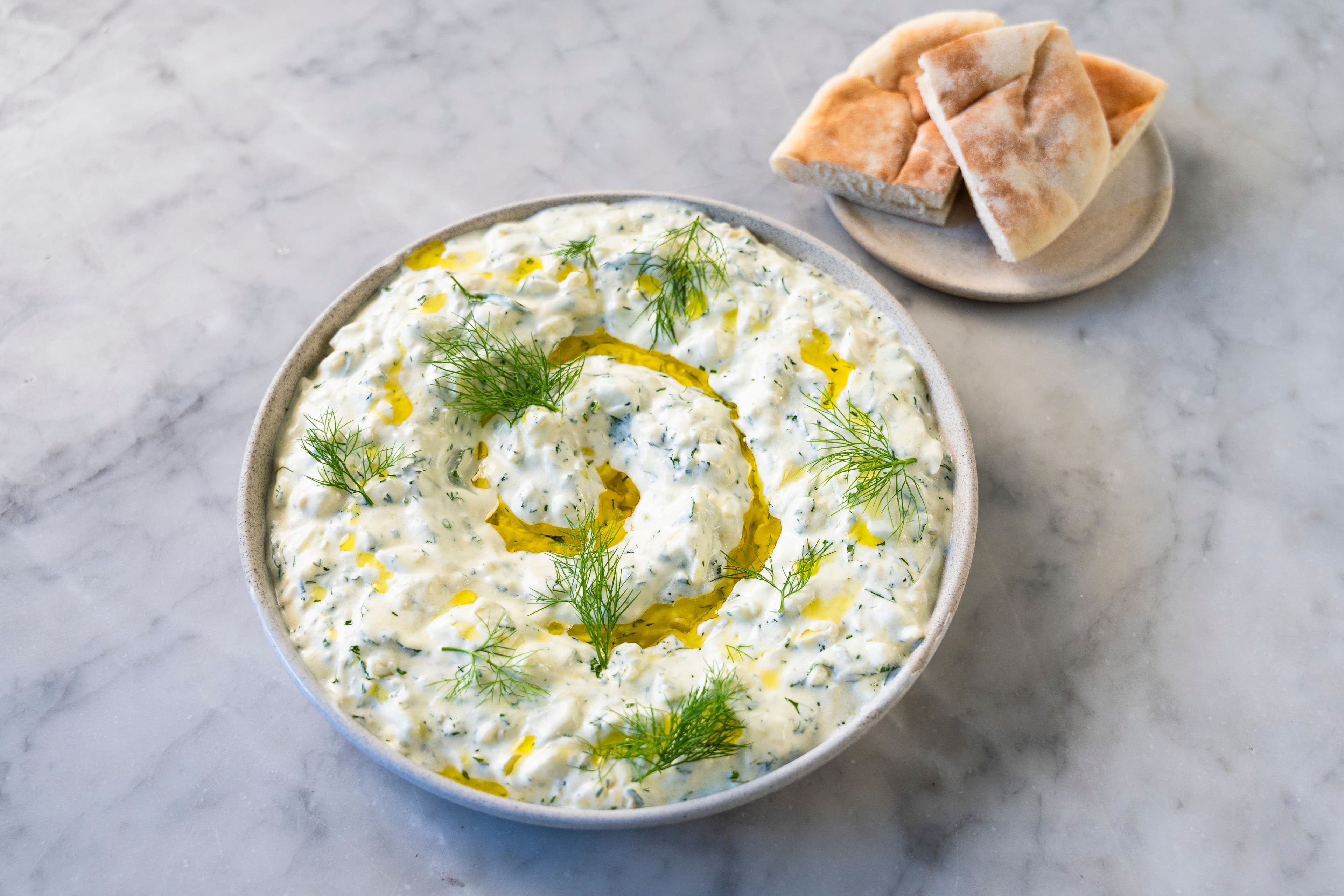 Roasted Garlic and Fennel Tzatziki