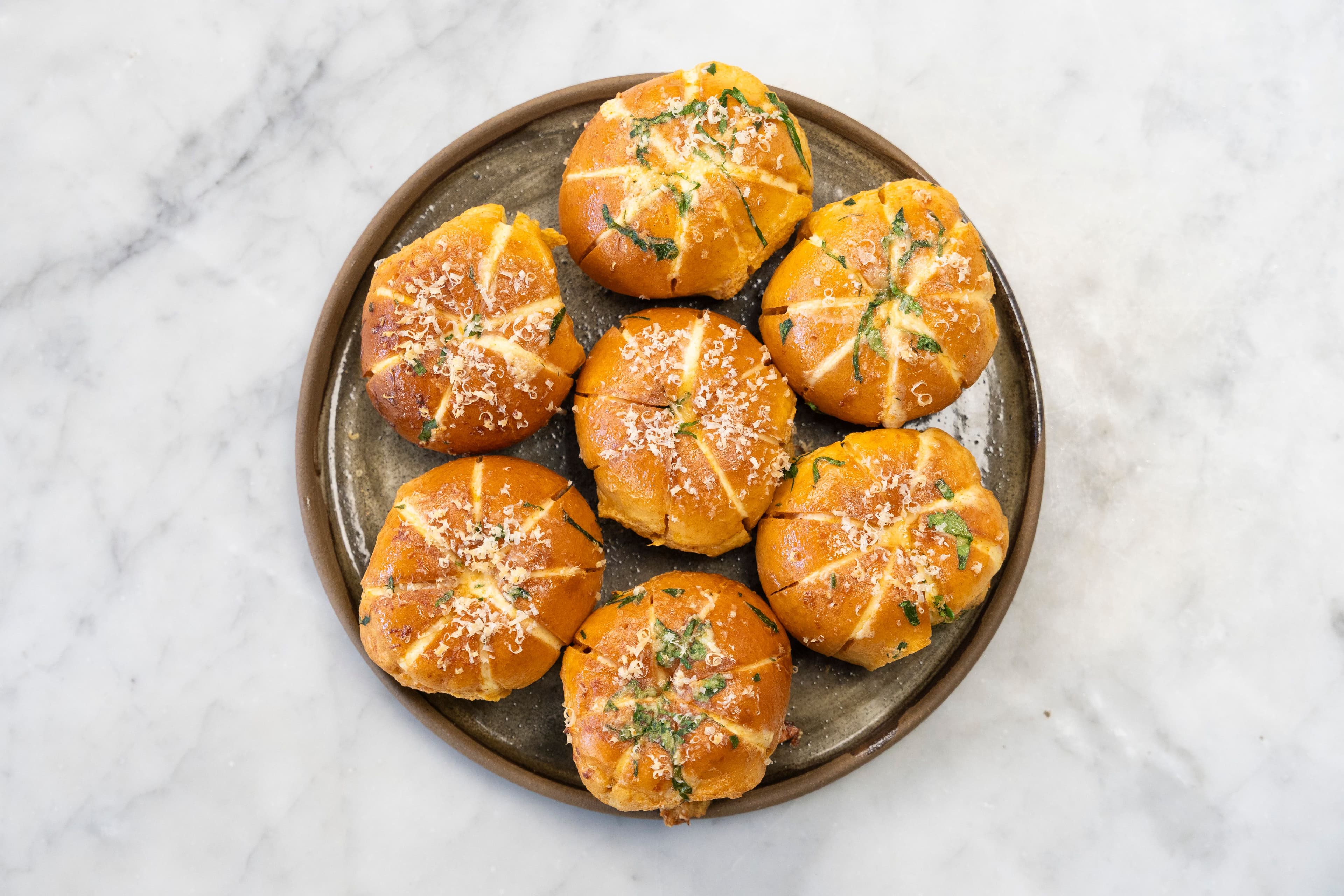 Korean Cream Cheese Garlic Buns