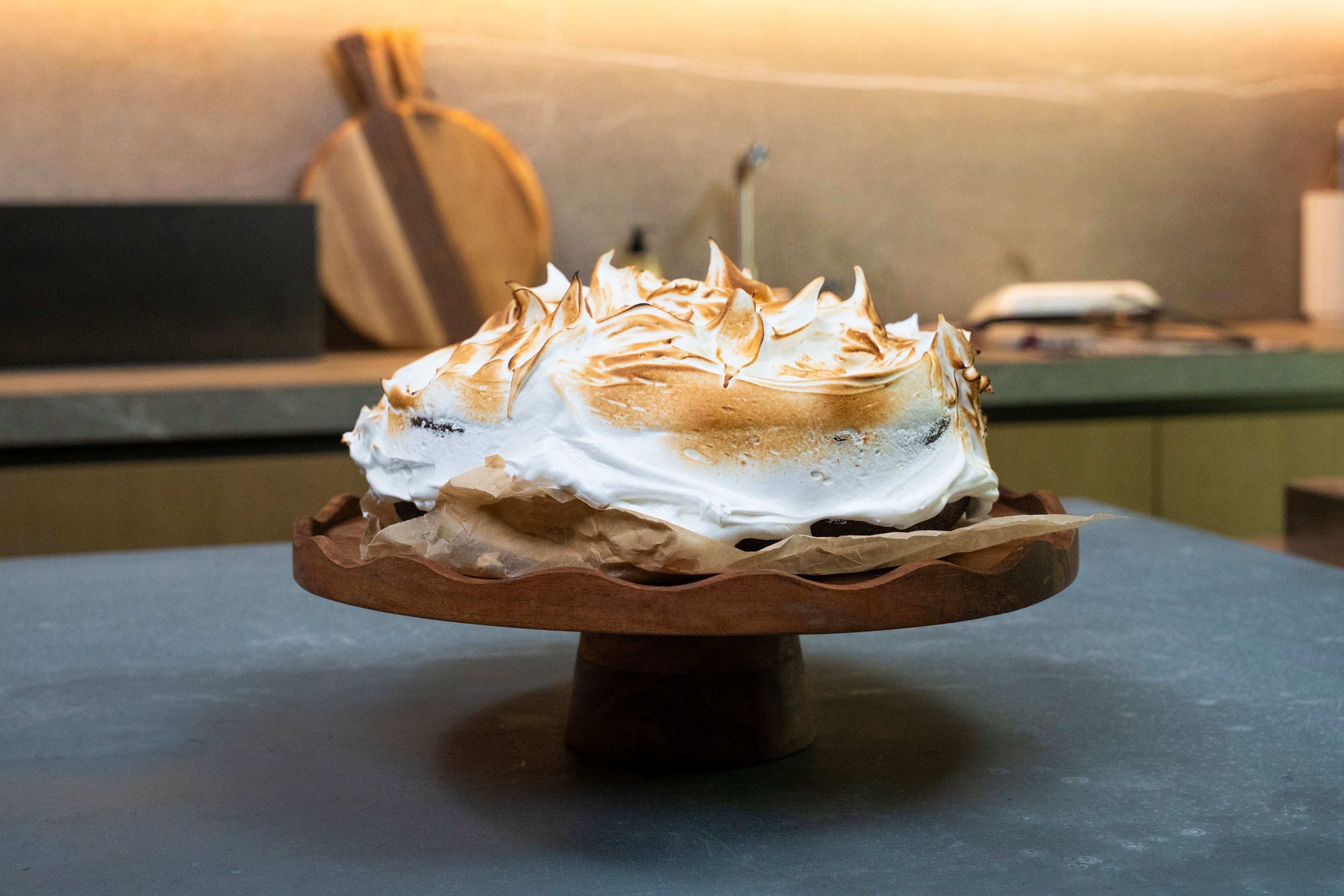 Dulce De Leche Mudcake with Swiss Meringue recipe preview