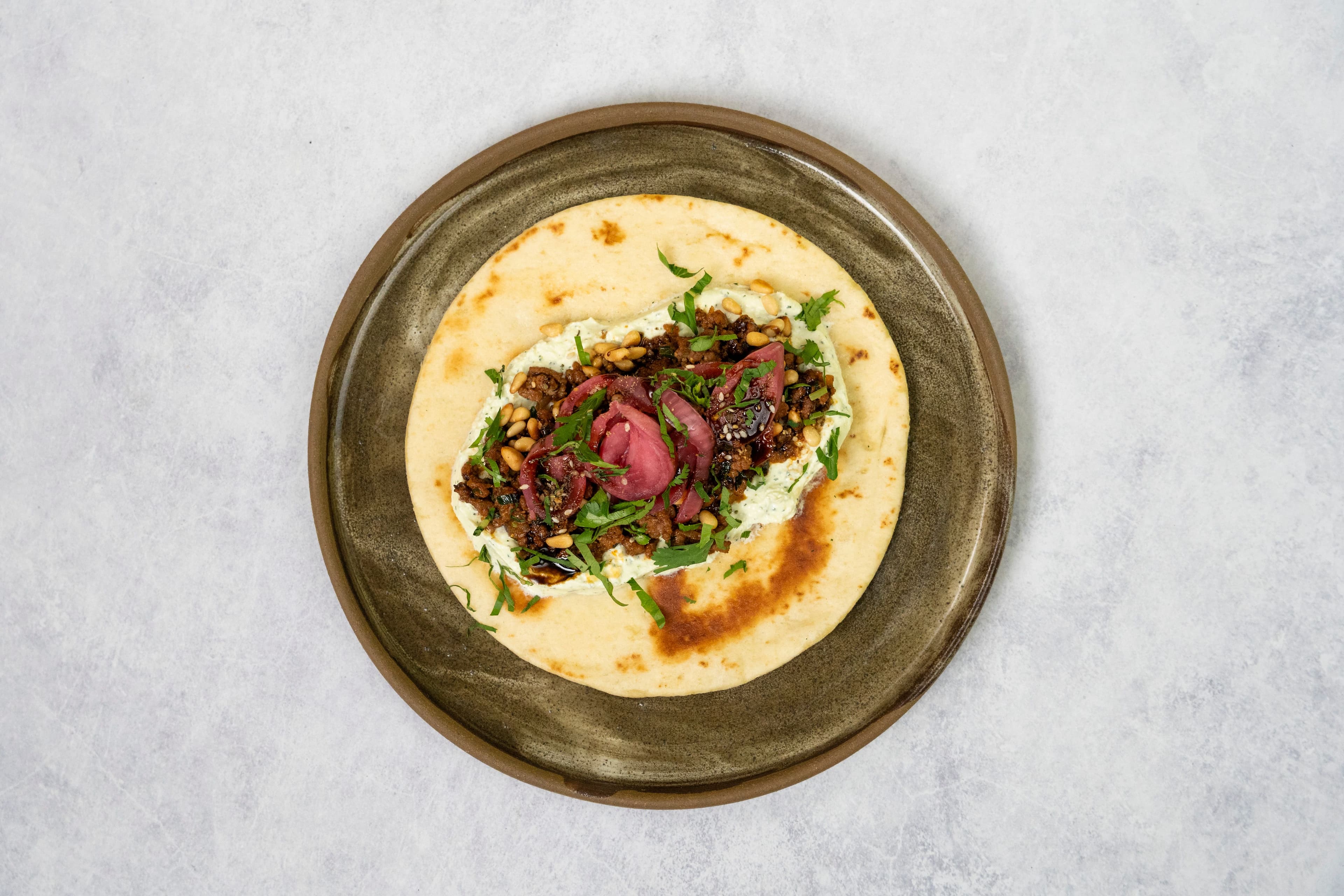 Mediterranean Lamb Flatbreads
