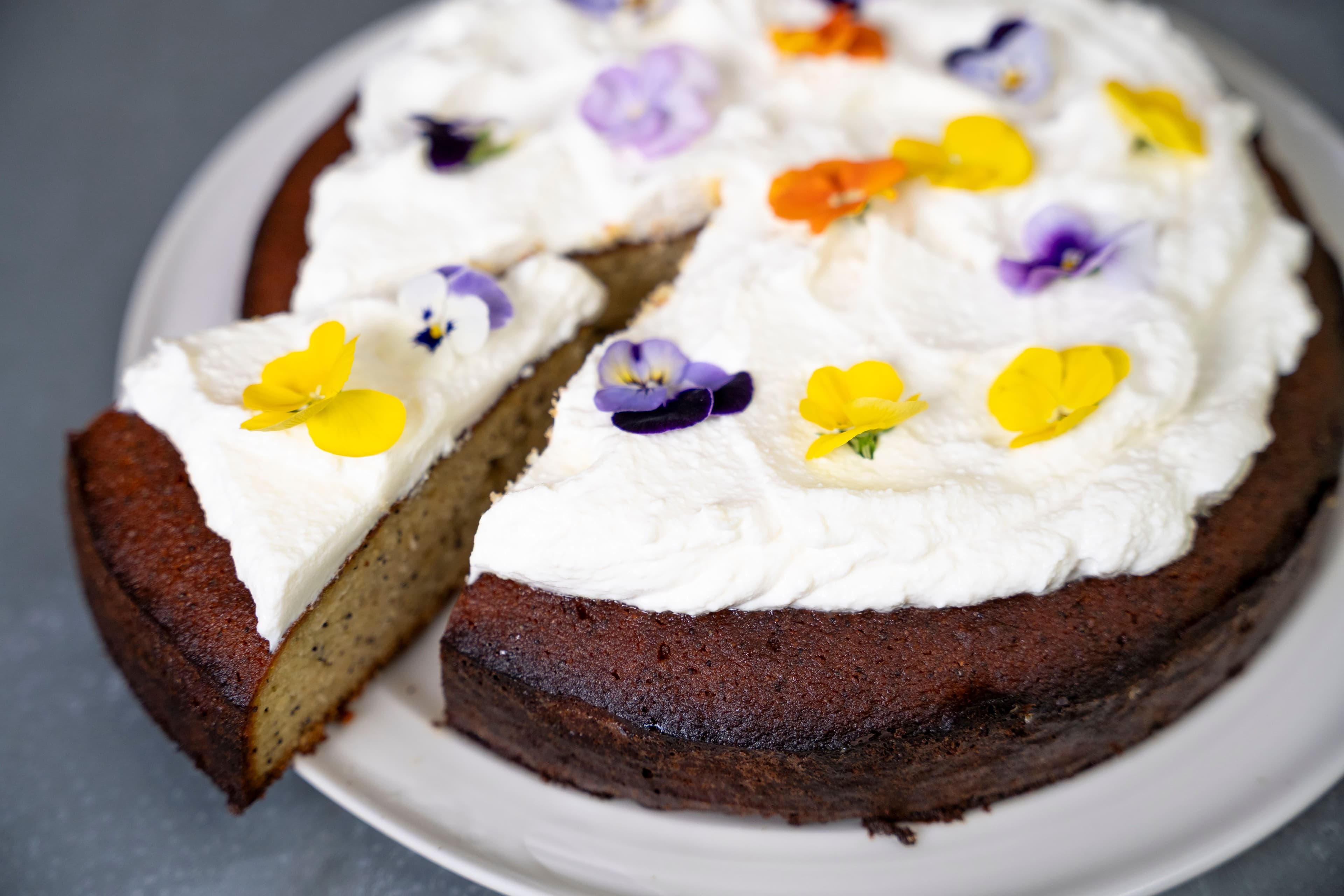 Lemon Poppy Seed Olive Oil Cake With Honey Glaze (GF) recipe preview