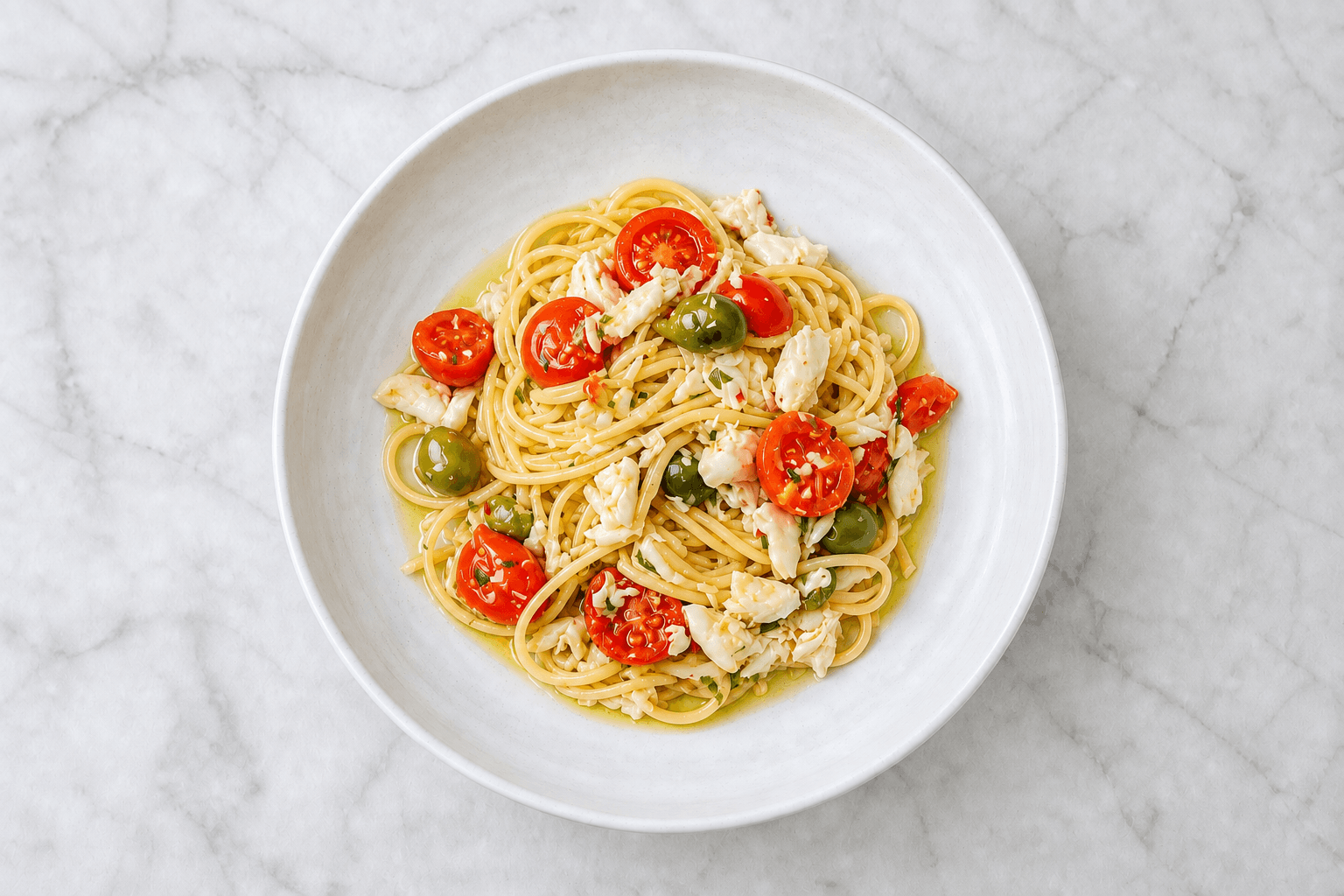 Crab and Prosecco Linguine