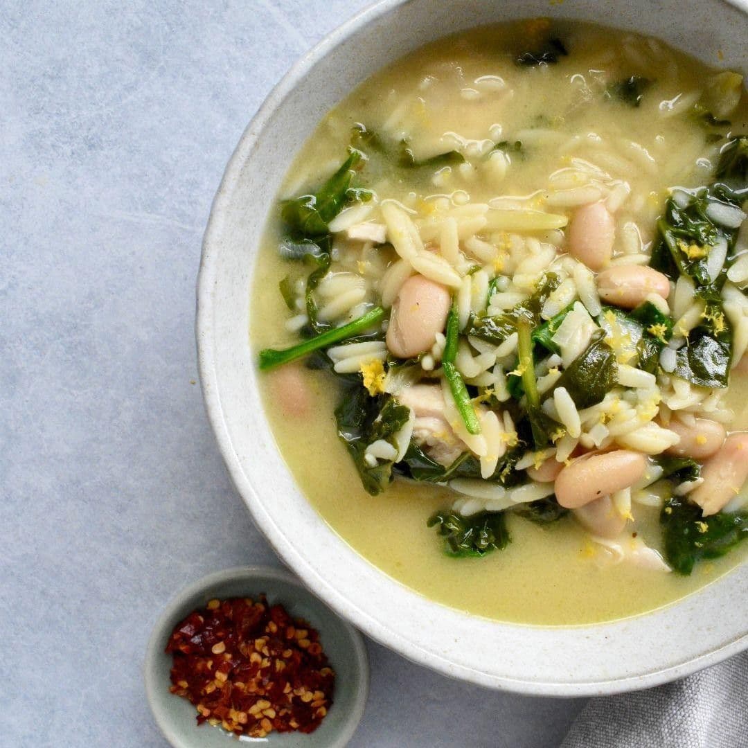Creamy Chicken, Lemon and Risoni Soup recipe preview