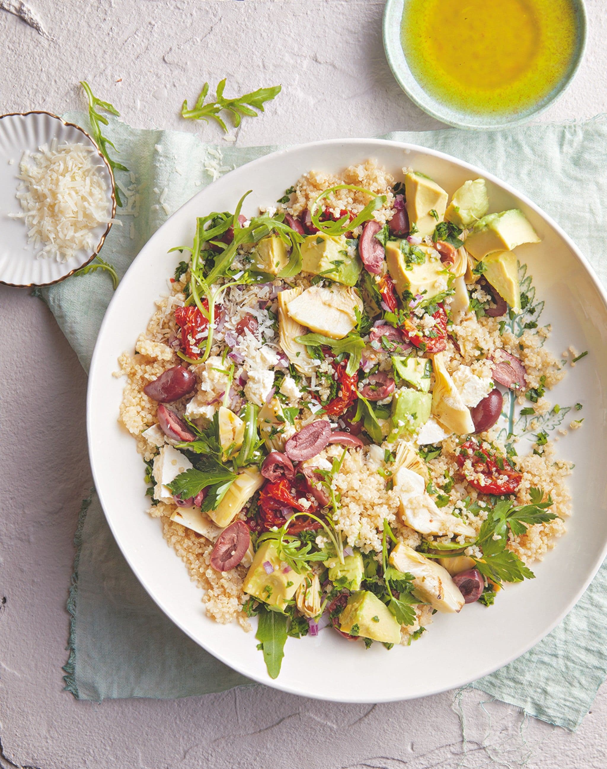 Quinoa with Olives and Artichokes recipe preview