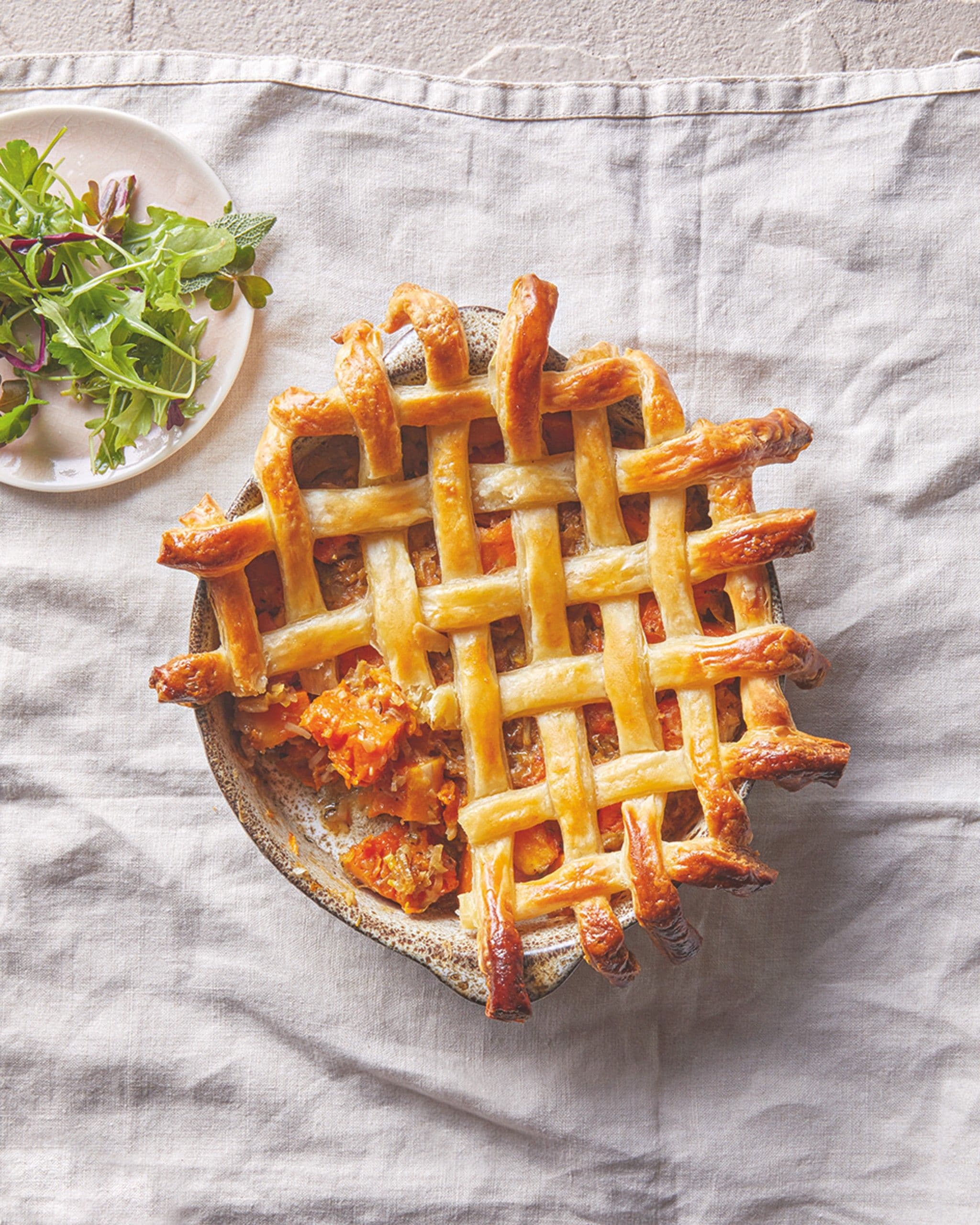 Comforting Butternut Pumpkin and Leek Pie recipe preview