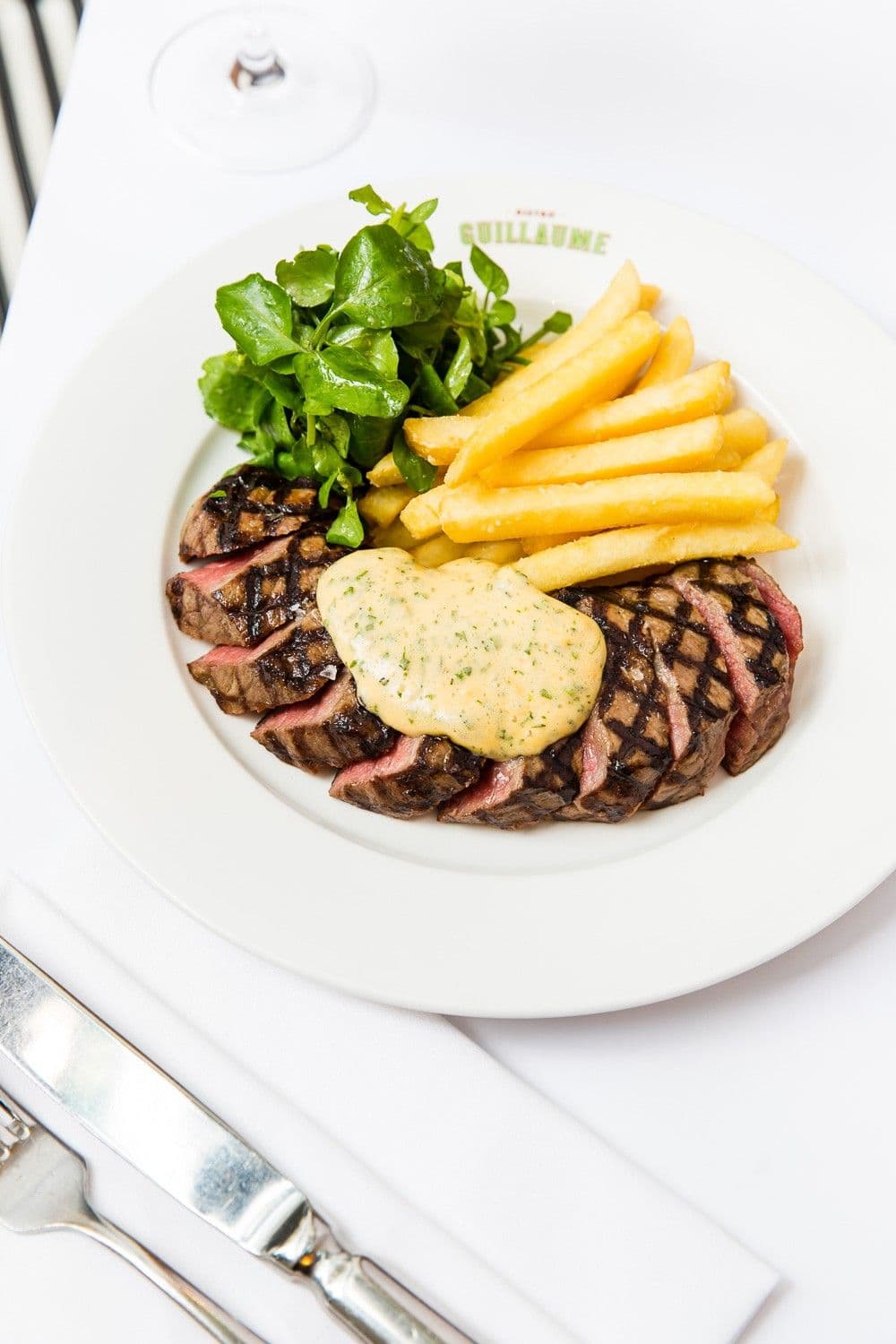 Grilled Sirloin Steak with Béarnaise Sauce and Watercress recipe preview