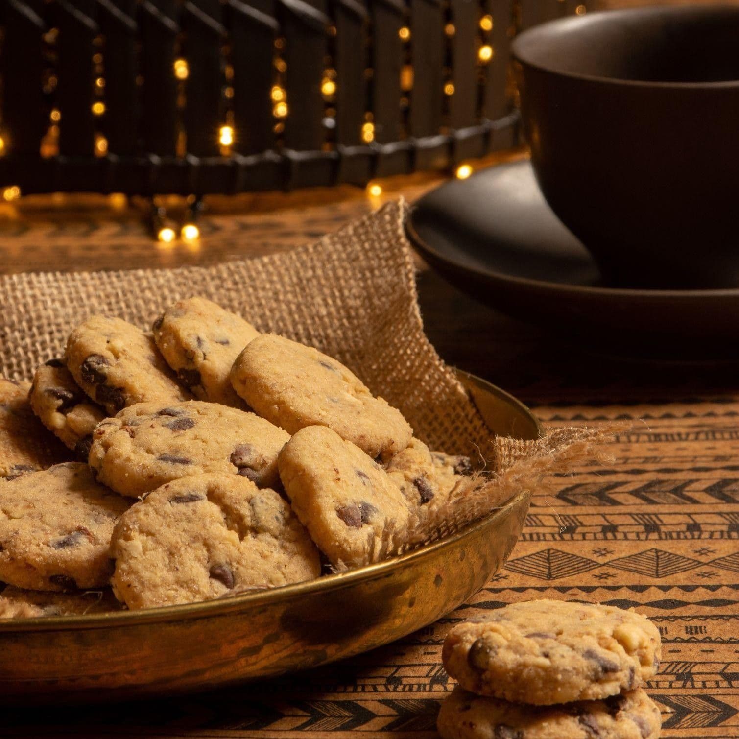 Biscuits with Walnuts and Chocolate Pieces recipe preview