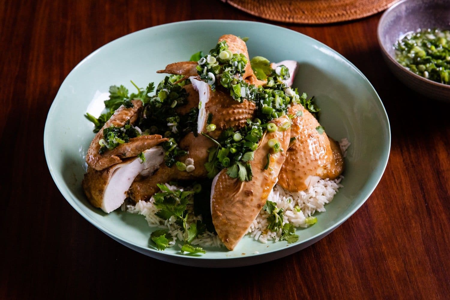 Master Stock Poached Chicken with Spring Onion Dressing recipe preview