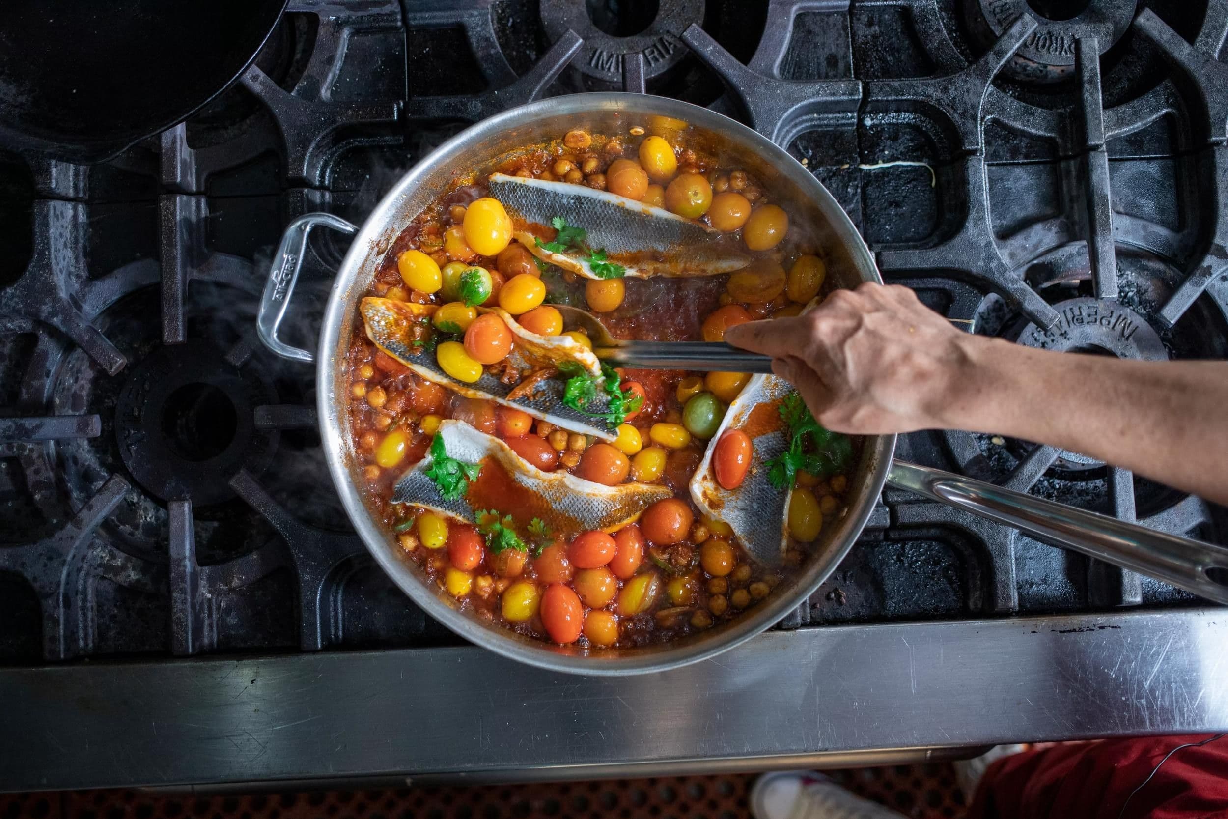 Spicy Fish in Cherry Tomato and Harissa Sauce recipe preview