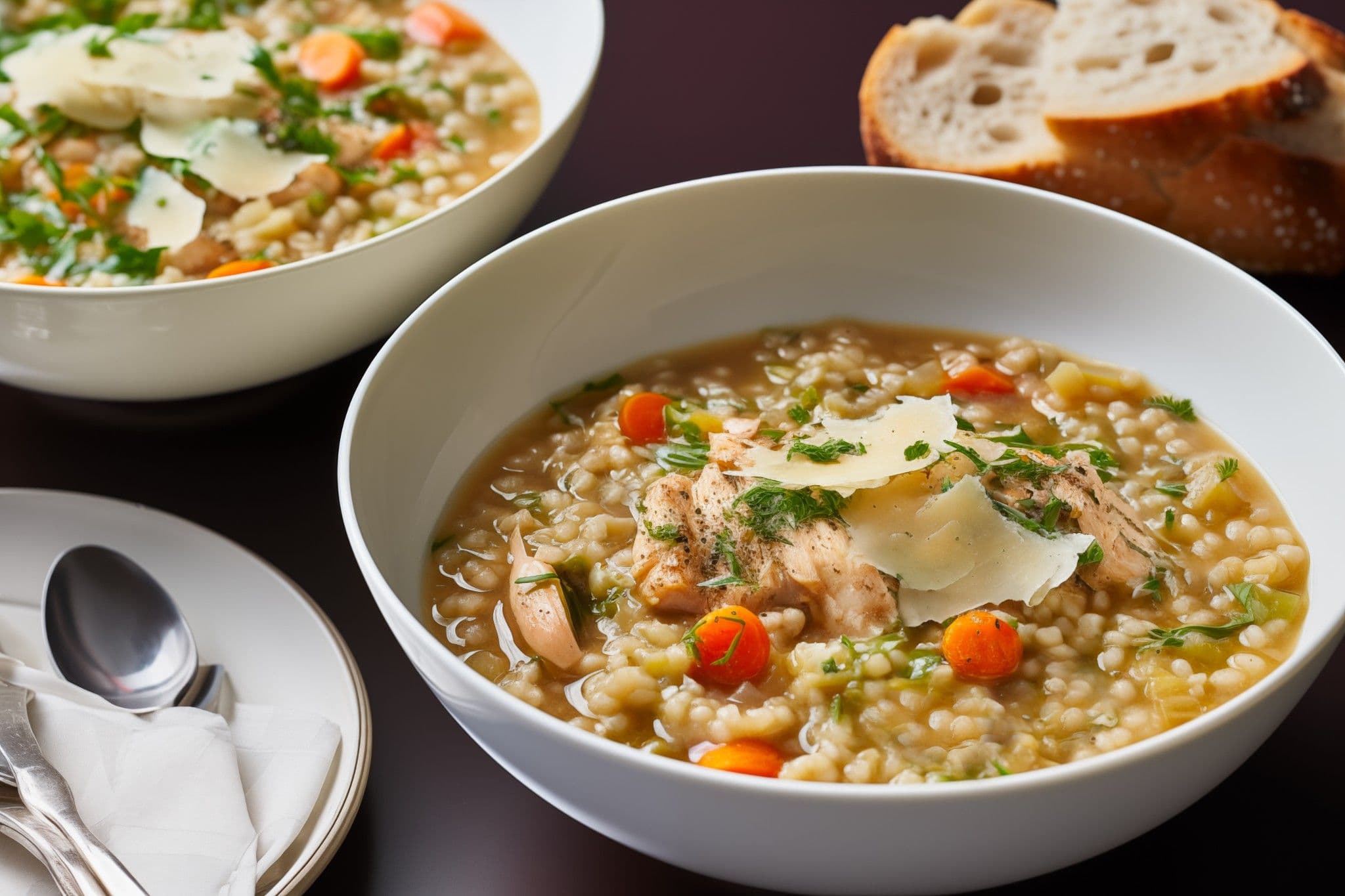 Chicken and Barley Stew with Lemon and Dill recipe preview