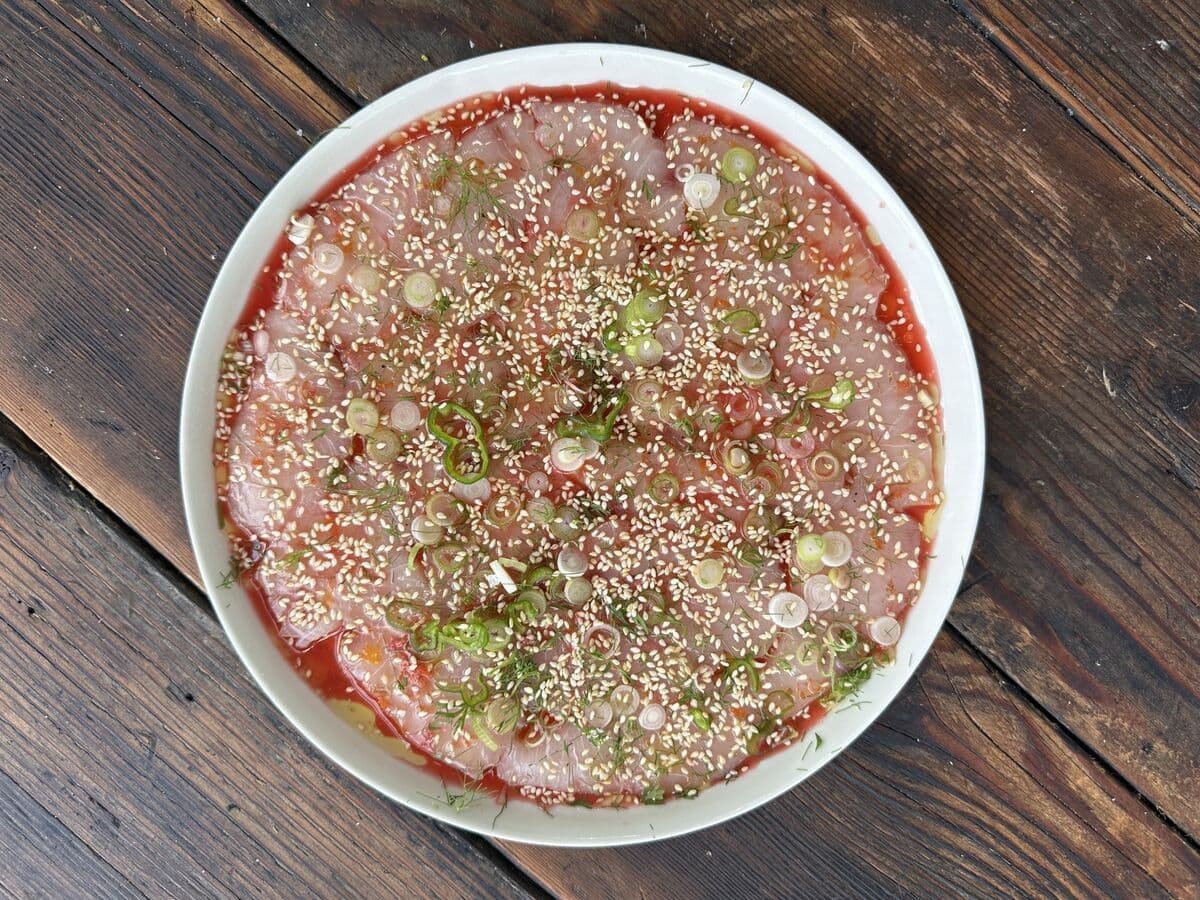 Raw Fish with Sour Plum Ponzu recipe preview