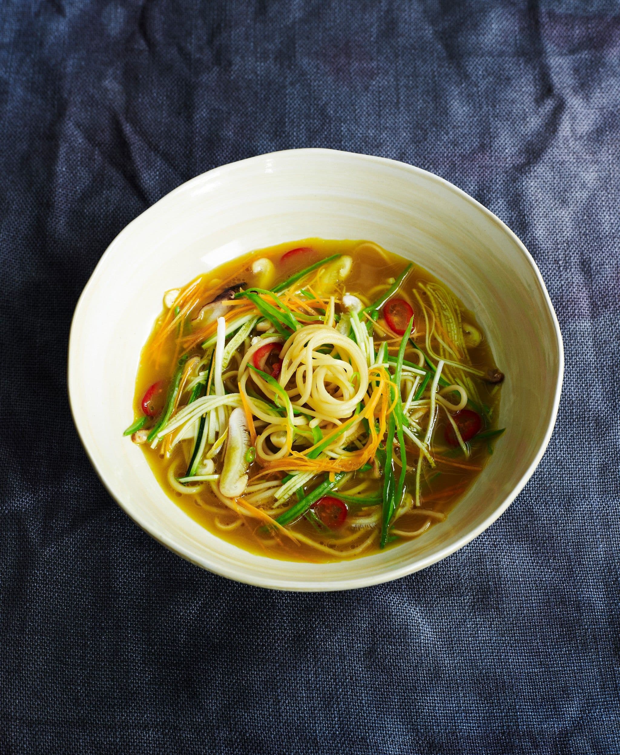 Turmeric Lemongrass Noodle Soup with Vegetables recipe preview