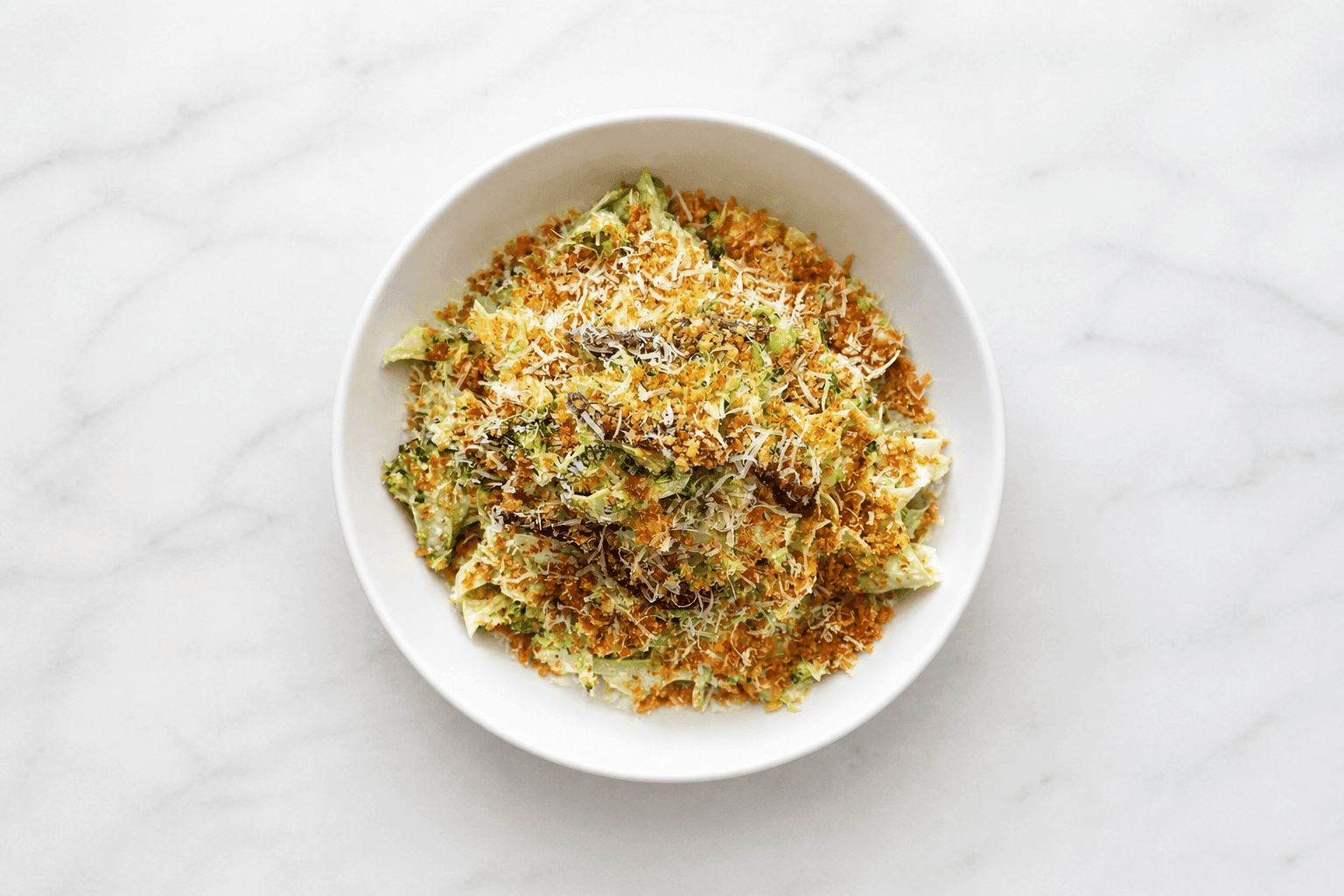 Raw Broccoli Caesar Salad recipe preview