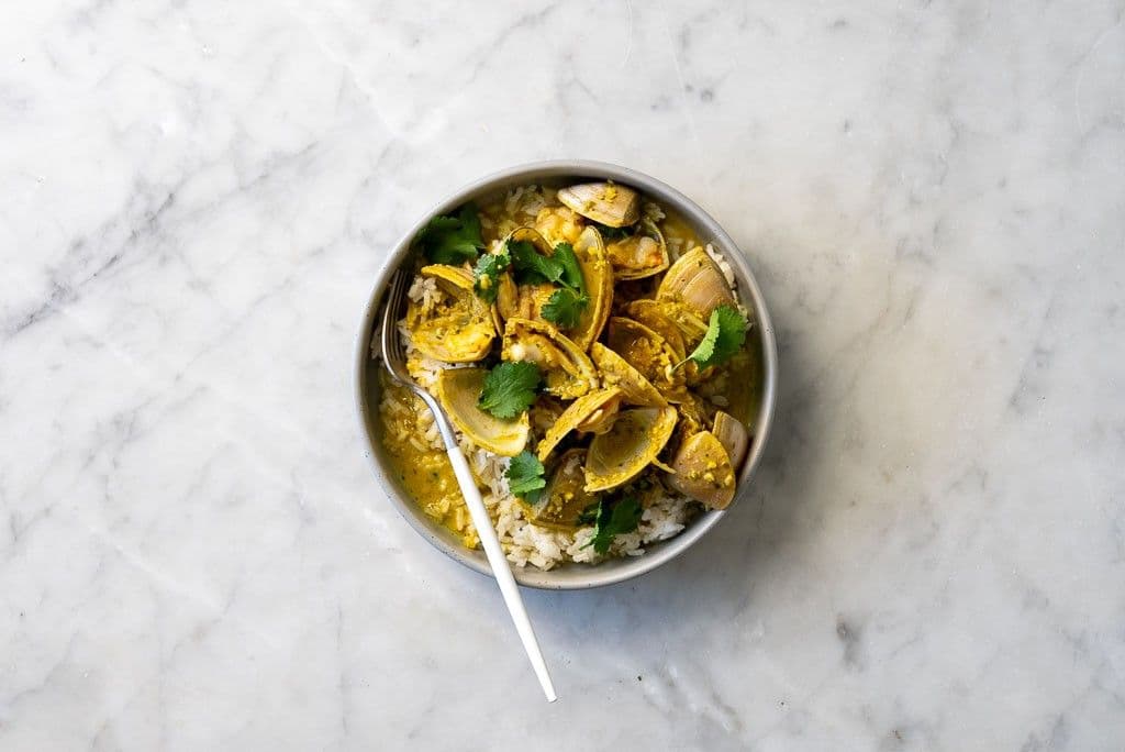 Green Masala Clams recipe preview