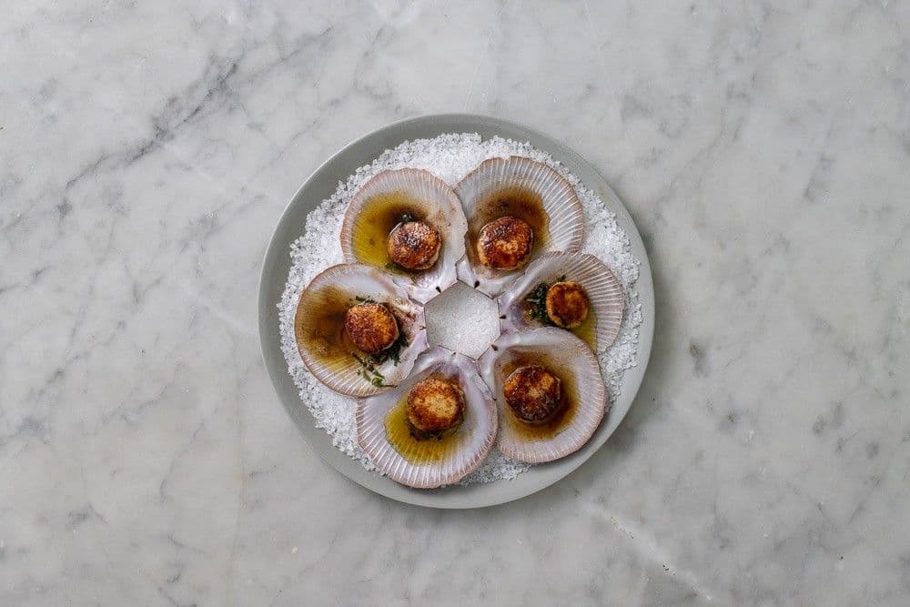 Scallops with Herb Oil recipe preview