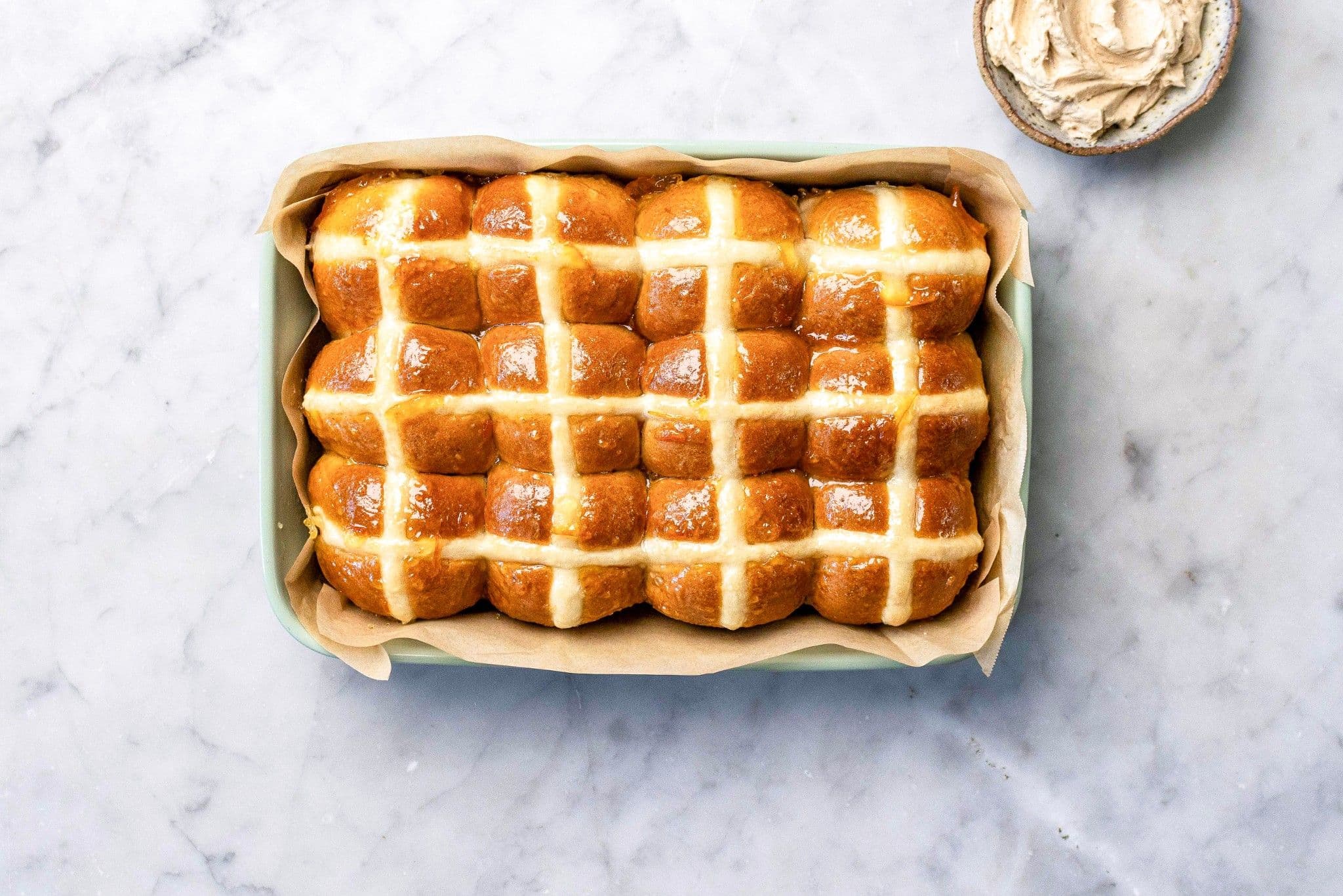Cardamon and orange marmalade hot cross buns recipe preview