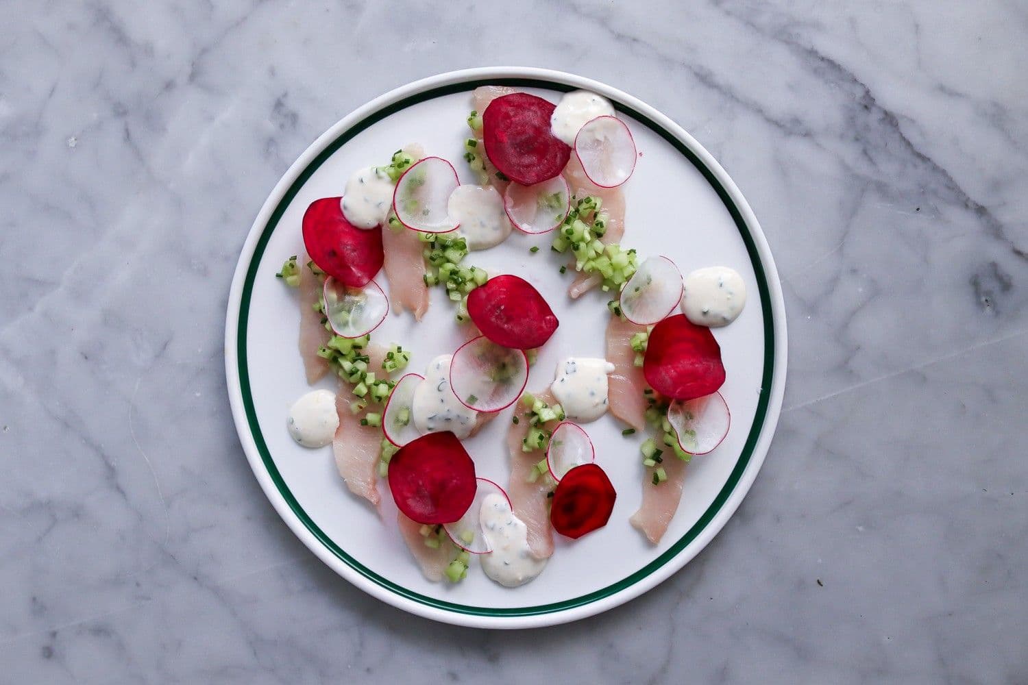 Kingfish Crudo recipe preview